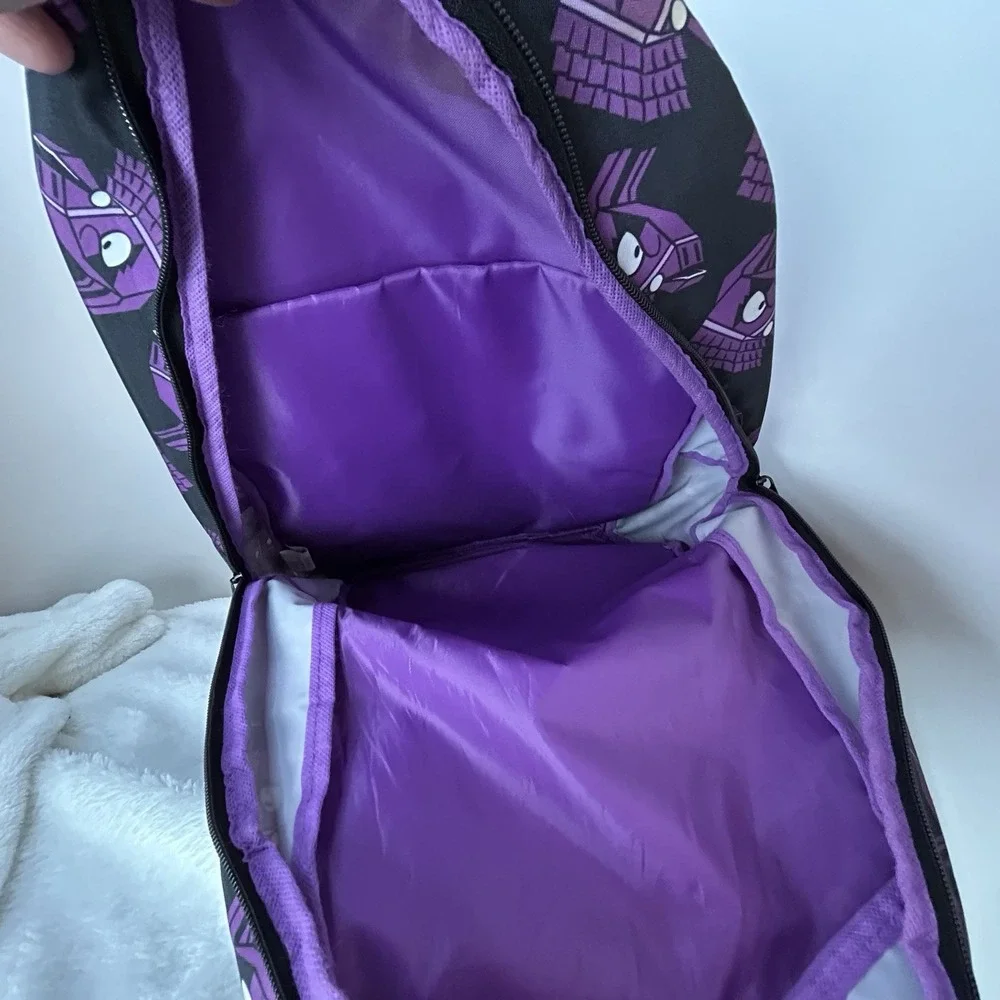 Fortnite Loot‎ Supply Llama  Backpack Kids Purple Black Medium Size